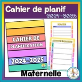 Teacher planner - colorful 2024-2025 in French