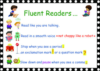Preview of #homestretch 'Fluent Readers Rules' Poster- for boys