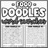 "Food" Doodle Word Searches | Fun Challenge, Early Finishe