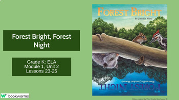 Preview of "Forest Bright, Forest Night" Google Slides- Bookworms Supplement