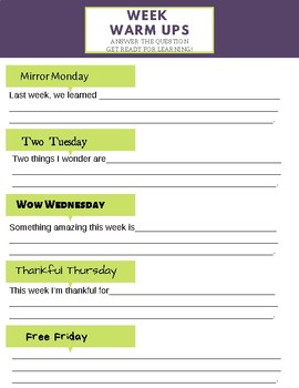 Preview of  Formative Assessments for ANY Content - printable daily check
