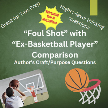 Preview of "Foul Shot" and "Ex-Basketball Player" Author's Purpose Comparison Questions