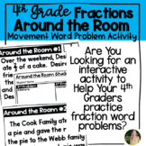  Fraction Word Problem Movement Activity for 4th Grade