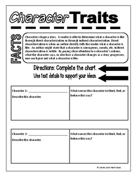 (Free) Character Analysis Graphic Organizers by Literacy and Math Ideas