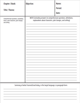 Preview of *Free* Cornell Notes Template