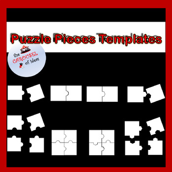 Preview of FREE Jigsaw puzzle templates.