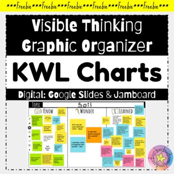 Preview of ***Free*** KWL Chart Graphic Organizers | Google Digital Resource