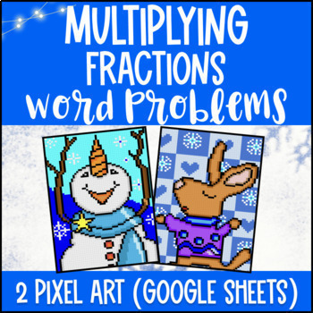 Preview of [Free] Multiplying Fractions by Whole Numbers and Fractions Pixel Art | Google