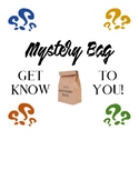 *Free* Mystery Bag Get to Know You Activity