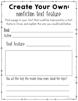 Text Features Anchor Chart Pdf