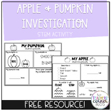 *Free* Apple and Pumpkin Investigation | Science STEM Activities