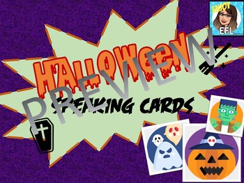 Preview of **Free Sample** HALLOWEEN - SPEAKING CARDS