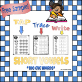 *Free Sample* Tap, Trace, & Write! Word Work - Short Vowel
