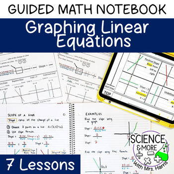 Preview of Math Notebook- Linear Equations Animated PowerPoint & Notes