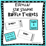Raffle Tickets - Star Student Raffle - English and Spanish