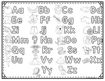 ️Freebie -Alphabet Posters - Tracing Letters Pages by ESL Classroom