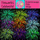 Fireworks Party Clip Art CU OK FREE