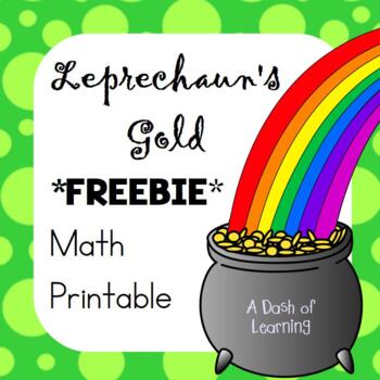 Preview of *Freebie* Leprechaun's Gold: St. Patrick's Day Math Pack