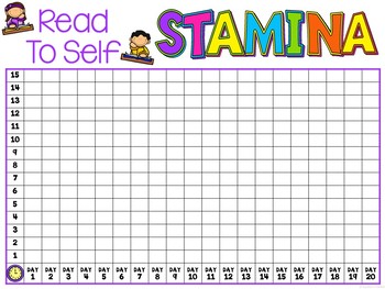 Freebie Reading Stamina Chart by Teachers Toolkit | TpT