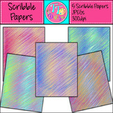 Scribbles Digital Background Papers Clip Art CU OK FREE