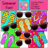 Summer Fun Mini Pack Clip Art CU OK FREE