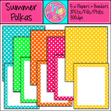 Summer Polkas Mini Pack Clip Art CU OK FREE