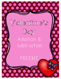 {Freebie} Valentine's Day Addition & Subtraction Packet
