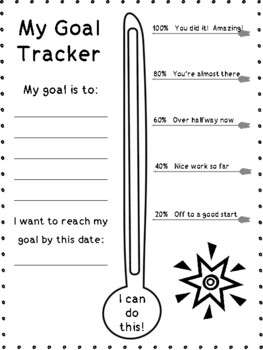 *freebie* Fill-in Goal Tracker For Multiple Uses 