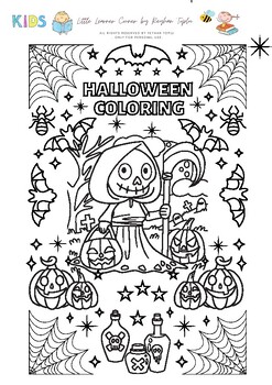 Preview of {Freebies} Halloween Coloring Pages {Made by Little Learner Corners}