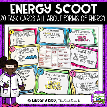 Preview of Forms of Energy Task Cards