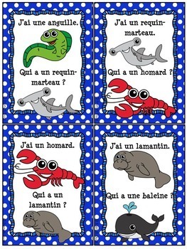 Les animaux - Ensemble de jeux j\'ai qui a.?