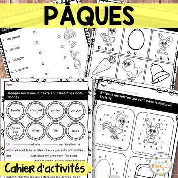 Preview of French Easter Activity Booklet - Pâques - cahier d'activités