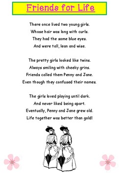 Preview of 'Friends for Life' (AABB Poem)