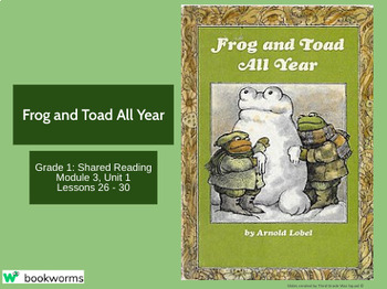 Preview of "Frog and Toad All Year" Google Slides- Bookworms Supplement