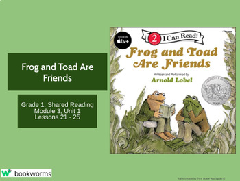 Preview of "Frog and Toad Are Friends" Google Slides- Bookworms Supplement