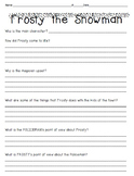 "Frosty the Snowman" Constructed Response Practice