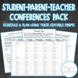 Student-Parent-Teacher Conferences Pack Schedule & Plan w/