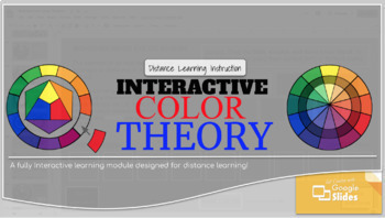 Preview of  Fully Interactive "Drag and Drop" COLOR THEORY  Unit (Google Slides) 