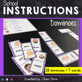 Classroom directions dominoes