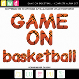 *GAME ON - BASKETBALL* Printable Letters Numbers Clip Art