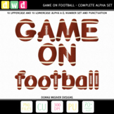 *GAME ON - FOOTBALL* Printable Letters Numbers Clip Art Set