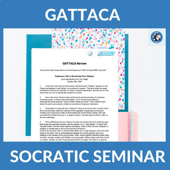 Preview of "GATTACA" film Socratic Seminar - IB DP English B HL Oral Speaking Practice