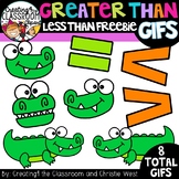 *GIF FREEBIE- Greater than Less Than Gator GIF Freebie {An