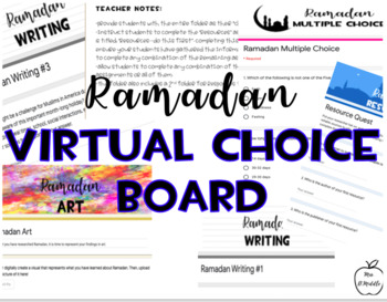 Preview of ***GOOGLE APPS™*** Ramadan Virtual Choice Board
