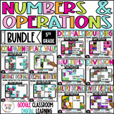 5th Grade Math Digital Mystery Picture Bundle | Numbers & 