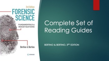 Preview of **GROWING BUNDLE** - Bertino Forensic Science, 3rd Ed. Chapter Reading Guides