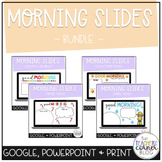 **GROWING BUNDLE** | Good Morning Slides | Templates for M