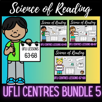 Preview of UFLI Inspired Literacy Centers | Bundle 5 | Lessons 63-68 | SOR | Grades 1-3