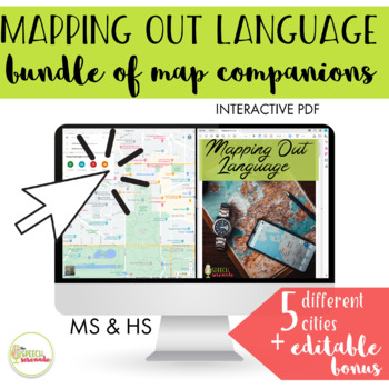 Preview of NO PRINT Mapping Out Language Functional Life Skills BUNDLE