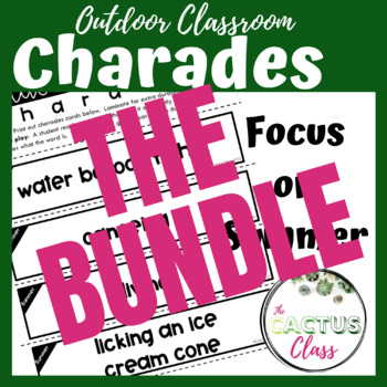 Preview of Outdoor Classroom Drama Game | Charades BUNDLE!